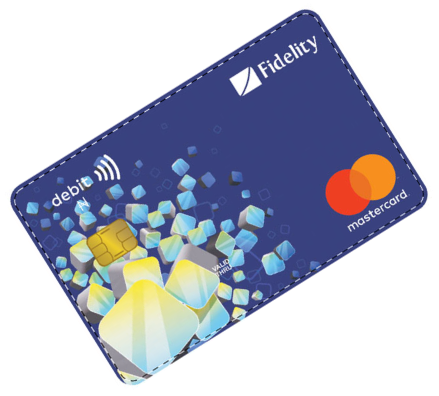 Fidelity bank cards Debit MasterCard
