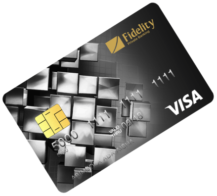 Fidelity bank cards Visa Platinum Credit Card